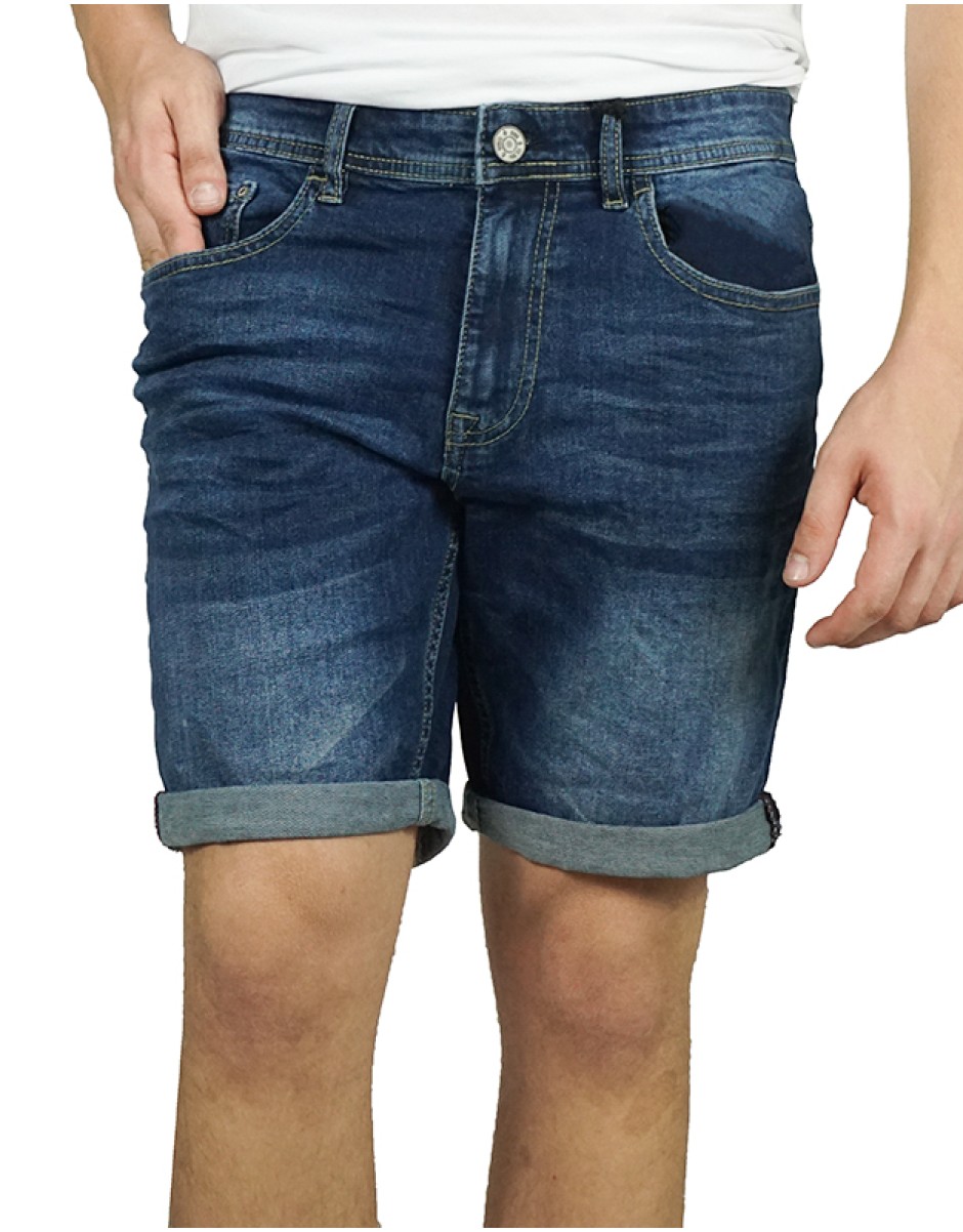 【as\"on】HOLLYWOOD SHORT PANTS Hollywood The Jean People Mens Gray Elastic Drawstring Waist